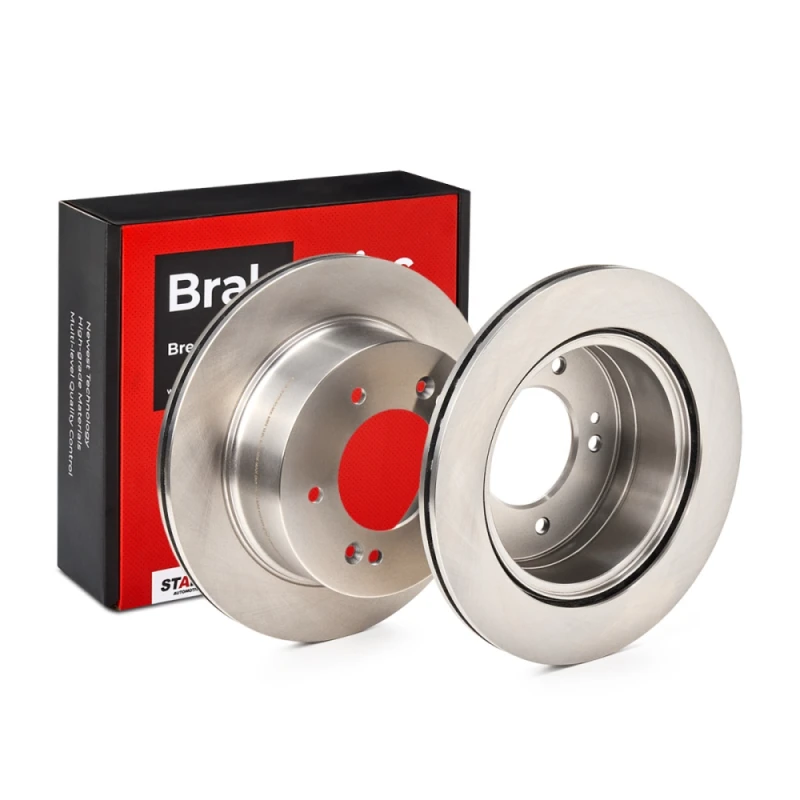Image of STARK SKBD-0020362 Brake disc Rear Axle, Vented, Cast Iron, Uncoated, Untreated, without bolts/screws Cast Iron Brake Disc (82)