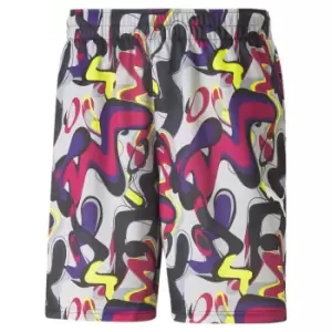 Image of Puma JR Creativity BB Shorts - Yellow