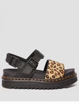 Image of Dr Martens Voss Leopard Flat Sandal - Leopard Print