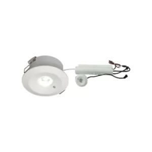 image of Knightsbridge LED Emergency Downlight (maintained/non-maintained) 3000K, 230V 3W