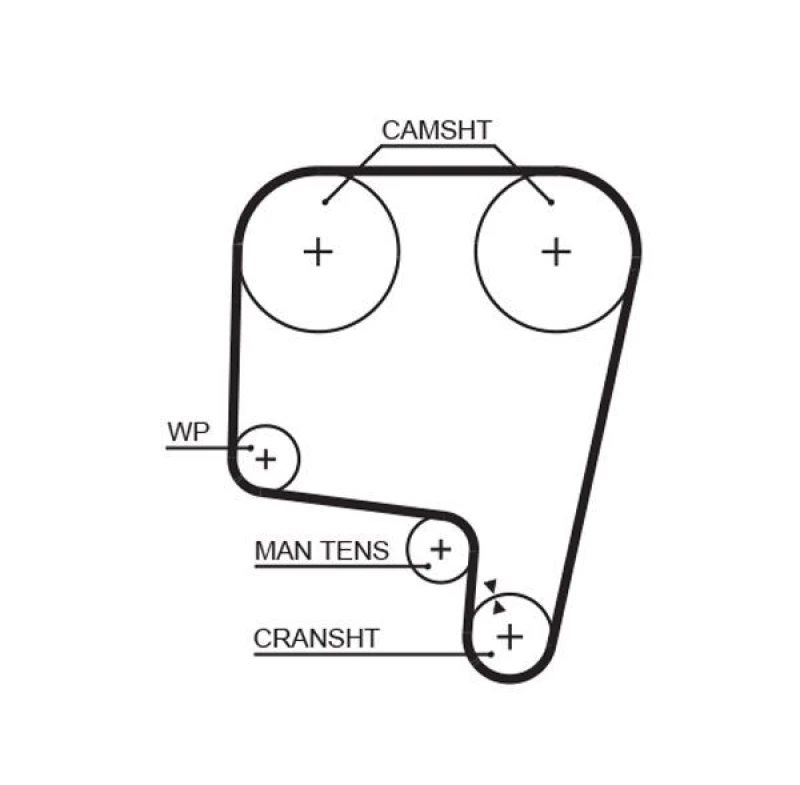 Image of GATES Timing Belt GATES 5340