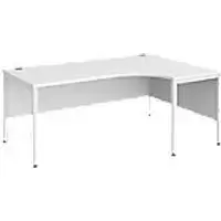 Image of Dams International Right Hand Ergonomic Desk MB18ERWHWH 1,800 x 1,200 x 725 mm