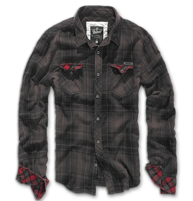 Image of Brandit Duncan Shirt, black-brown, Size XL