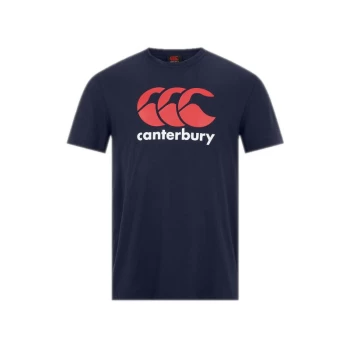 image of Canterbury - Junior Logo T-Shirt - 8 Years - Navy