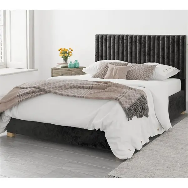 Image of Aspire Grant Ottoman Storage Bed - Black Single