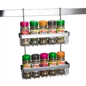 image of Hahn Metro 2 Tier Spice Rack - Chrome