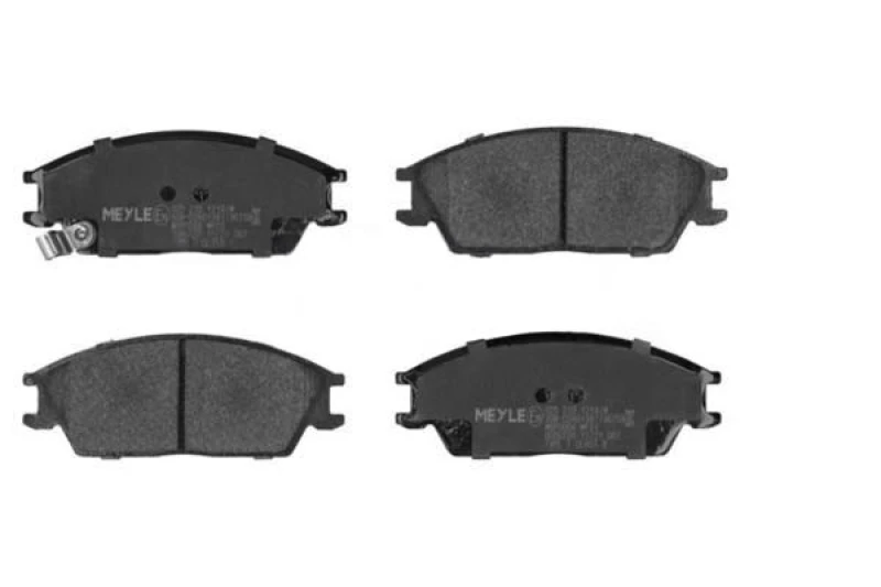 Image of MEYLE 025 210 1214/W Brake pad set Front Axle, with acoustic wear warning, Original Quality, with anti-squeak plate Brake Pad Set,disc brake (402)