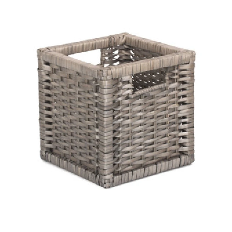 Image of Red Hamper St060/1 Wicker Small Wooden Framed Split Willow Storage Basket