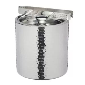 image of BarCraft Hammered Ice Bucket Silver