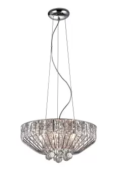 Image of Carlo 5 Light Polished Chrome Ceiling Fitting