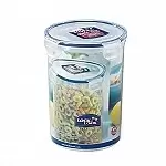 image of Lock & Lock Round Food Container, 1.8L, Clear