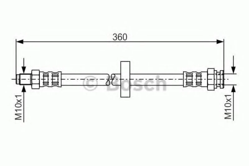 Image of Brake hose Bosch 1 987 481 017