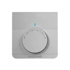 image of Sangamo Electronic Room Thermostat Silver - CHPRSTATS