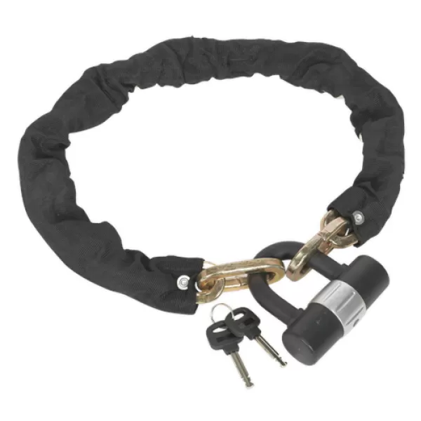Image of Sealey CL129DL Motorcycle Chain & Disc Lock 12 x 12 x 900mm