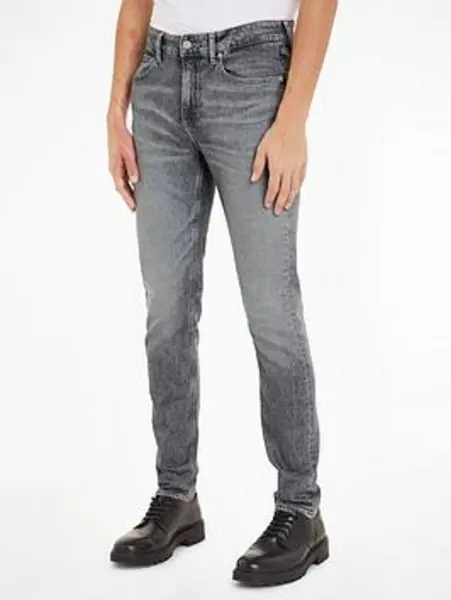 Image of Calvin Klein Jeans Slim Tapered Fit Jean - Grey, Size 38, Length Regular, Men