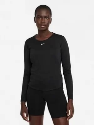 Image of Nike The One Df Ls Top, Black Size M Women