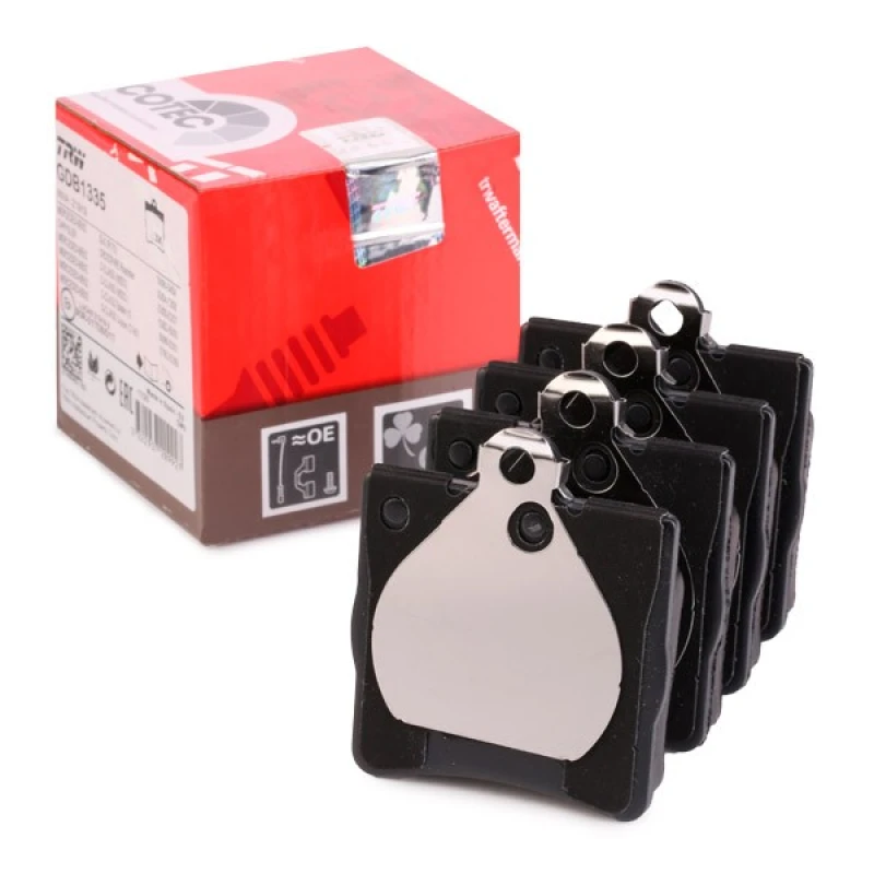 Image of TRW GDB1335 Brake pad set not prepared for wear warning indicator Brake Pad Set,disc brake (402)