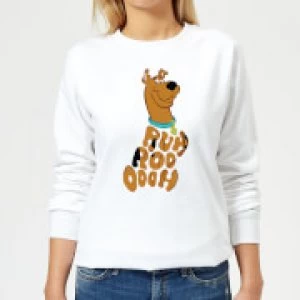 image of Scooby Doo RUHROOOOOH Womens Sweatshirt - White - L