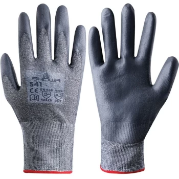 Image of Cut Resistant Gloves, Pu Coated, Black, Size 7 - Showa