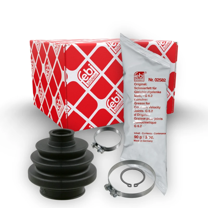 Image of FEBI BILSTEIN 04429 CV Boot transmission sided, Rubber Rubber Bellow,drive shaft (194)