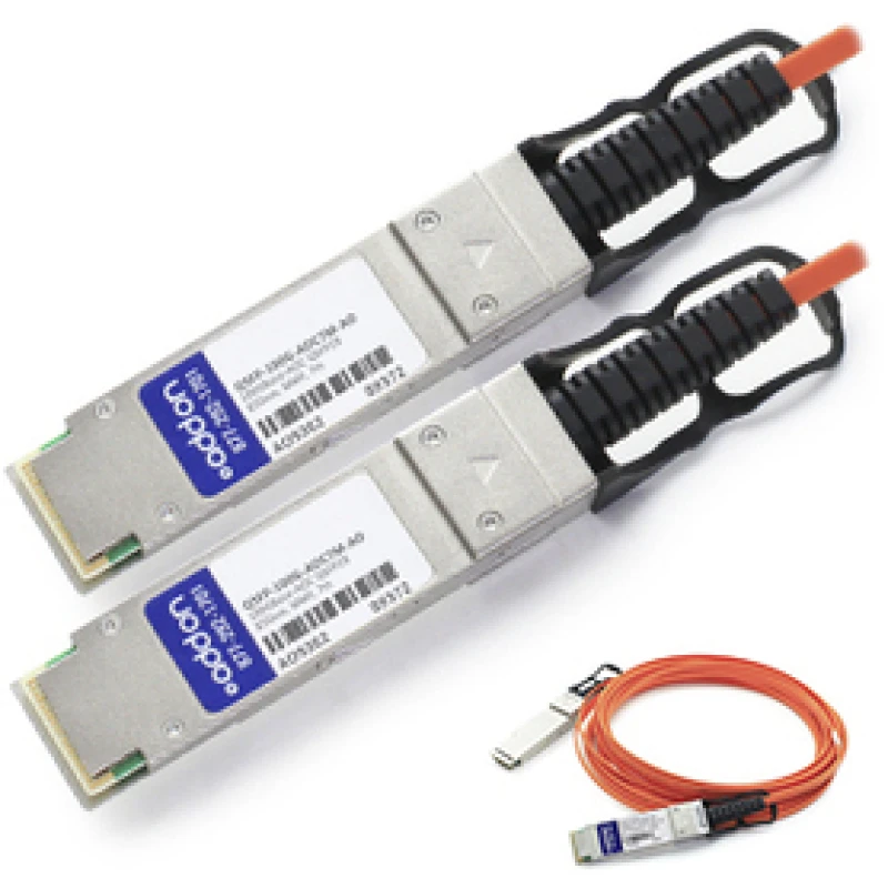 Image of AddOn Networks 7m. 2xQSFP28 InfiniBand/fibre optic cable QSFP28 Black.