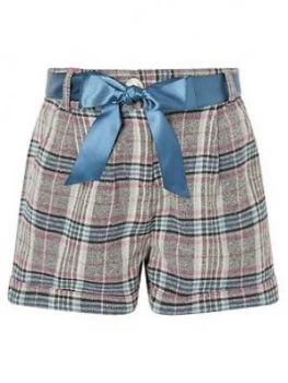 Monsoon Girls Check Short - Teal