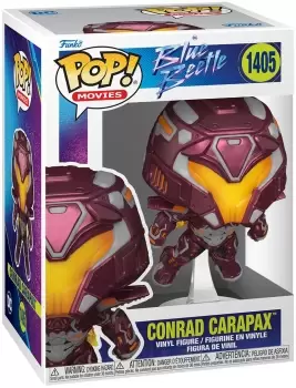 Image of Blue Beetle Conrad Carapax vinyl figurine no. 1405 Funko Pop! multicolour