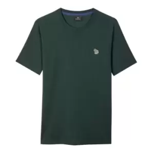 Image of Paul Smith Zebra Crew Neck T-Shirt - Green