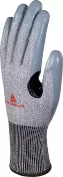 Image of Delta Plus Black Nitrile Coated PE Work Gloves, Size 9, Large, 2 Gloves