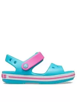 Image of Crocs Crocband Sandals Kids, Blue/Pink, Size 12 Younger