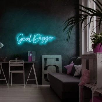 Image of Goal Digger - Blue Blue Wall Lamp