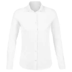 Image of NEOBLU Womens/Ladies Balthazar Jersey Long-Sleeved Shirt (L) (Optic White)