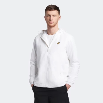 Image of Mens Zip Through Hooded Jacket - White - L