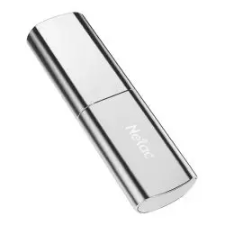 image of Netac 256GB USB 3.2 Gen2 Memory Pen, US2, Zinc Alloy Casing, Cap, R/W 550/500 MB/s