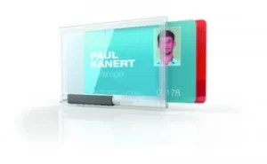 Image of Durable Duo Pushbox Security Pass Holder Transparent (Pack of 10) 892119