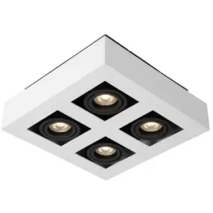 image of Italux Lighting - Italux Casemiro - Modern Surface Mounted White, Black 4 Light , GU10