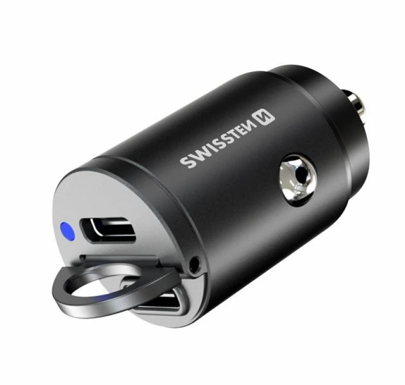 Image of SWISSTEN 20111900 Car mobile phone charger black, Number of inlets/outlets: 2 Car mobile phone charger (100026)
