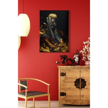 Image of Kanvas Tablo (50 x 70) - 120 Multicolor Decorative Canvas Painting