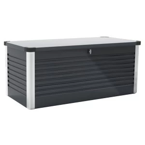 image of Trimetals Large Metal Patio Storage Box - Anthracite