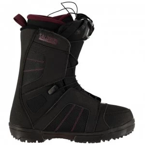 Image of Salomon Scarlet Boa Snowboarding Boots Womens - Black