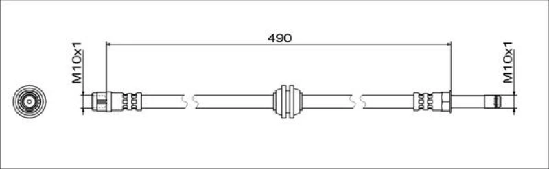 Image of Brake hose METZGER 4111781