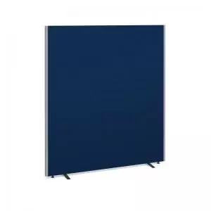 image of Floor standing fabric screen 1800mm high x 1600mm wide - blue