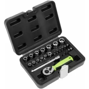 image of Socket Set 25PC 1/4" Sq Drive - Metric