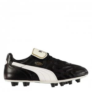 image of Puma King Top di FG Football Boots - Black/White