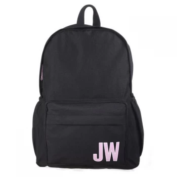 image of Jack Wills Kids Block Backpack - Black/Pink