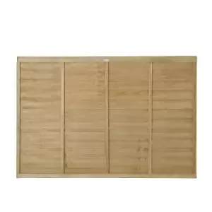 6ft x 4ft (1.83m x 1.22m) Pressure Treated Superlap Fence Panel - Pack of 5 (Home Delivery) - main image