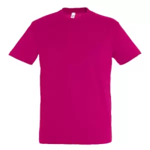 Image of SOLS Mens Regent Short Sleeve T-Shirt (L) (Fuchsia)