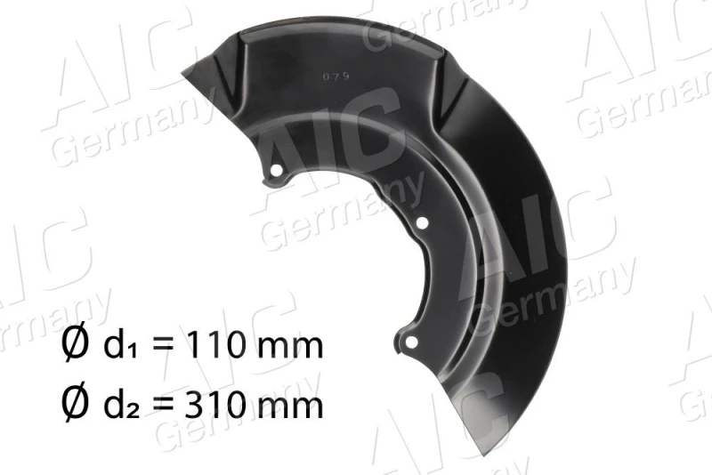 Image of Brake disc backing plate AIC 56018