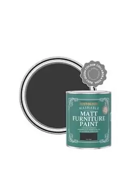 image of Rust-Oleum Matt Finish Washable Furniture Paint In Dark Magic - 750 Ml Tin