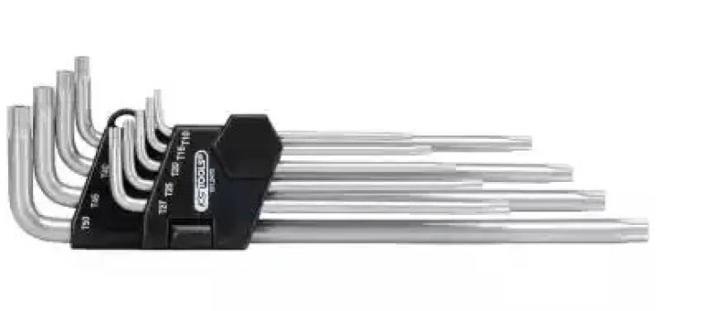 Image of KS TOOLS 151.2470 Angled Screwdriver Set Chrome Vanadium Steel Chrome Vanadium Steel Angled Screwdriver Set (6627)